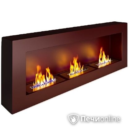 Биокамин ЭкоЛайф Fire Line black burgundy Арома в Серове